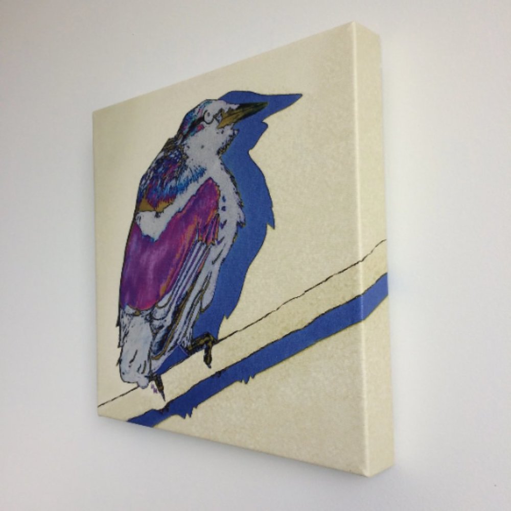 Magnificent Bird -  Original Wall Art print on 12 x 12 canvas - Picture 3 of 6